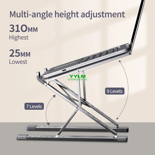Adjustable Aluminum Laptop Riser – X Style