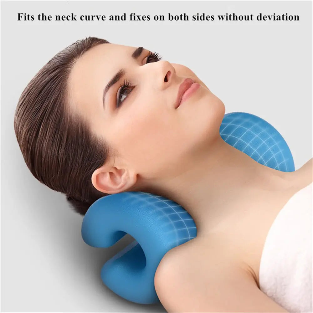 Cervical Spine Pillow for Sleep Traction and Support